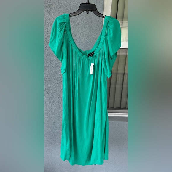 Lane Bryant On Or Off Shoulder Flutter Sleeve Lined Pullover Dress Size 26/28 - Picture 1 of 5